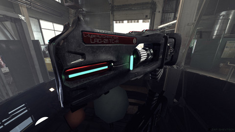 Sci-fi heavy laser rifle / railgun