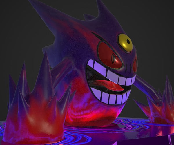 Artstation Mega Gengar Printed 3d Resources