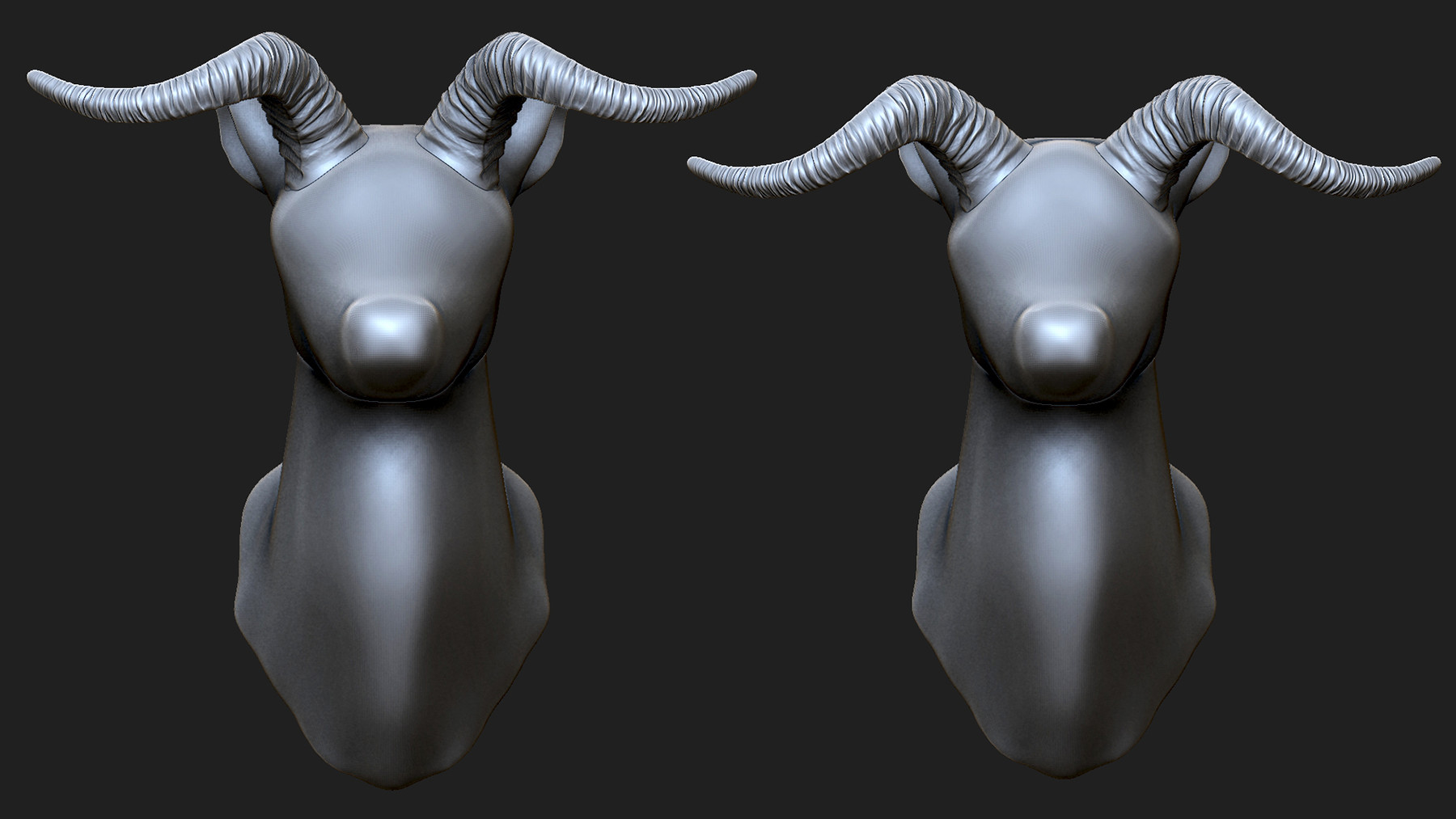 ArtStation ZBrush Horns IMM Brushes VOL. 1 Brushes