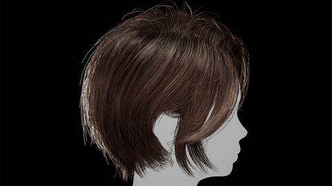 Real-Time Hairstyle Unreal Engine 4 project 1
