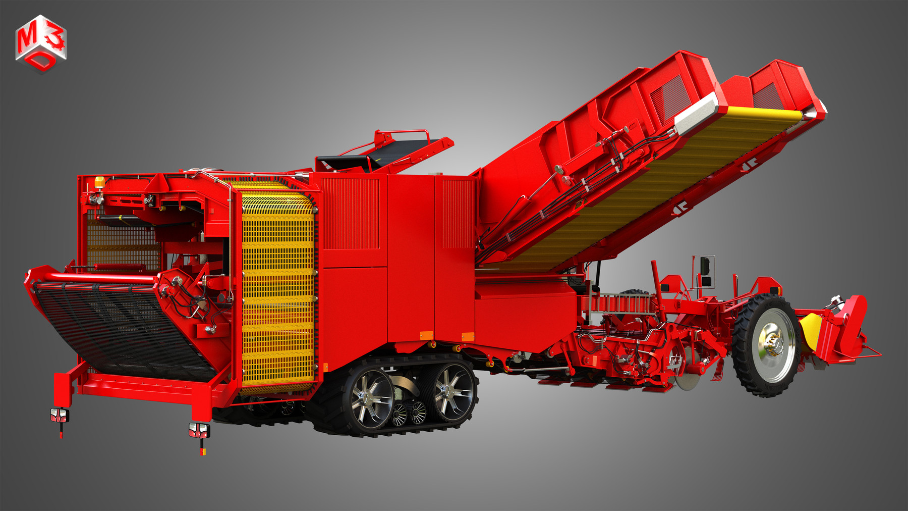 ArtStation - Varitron Potato Harvester 3D Model | Resources