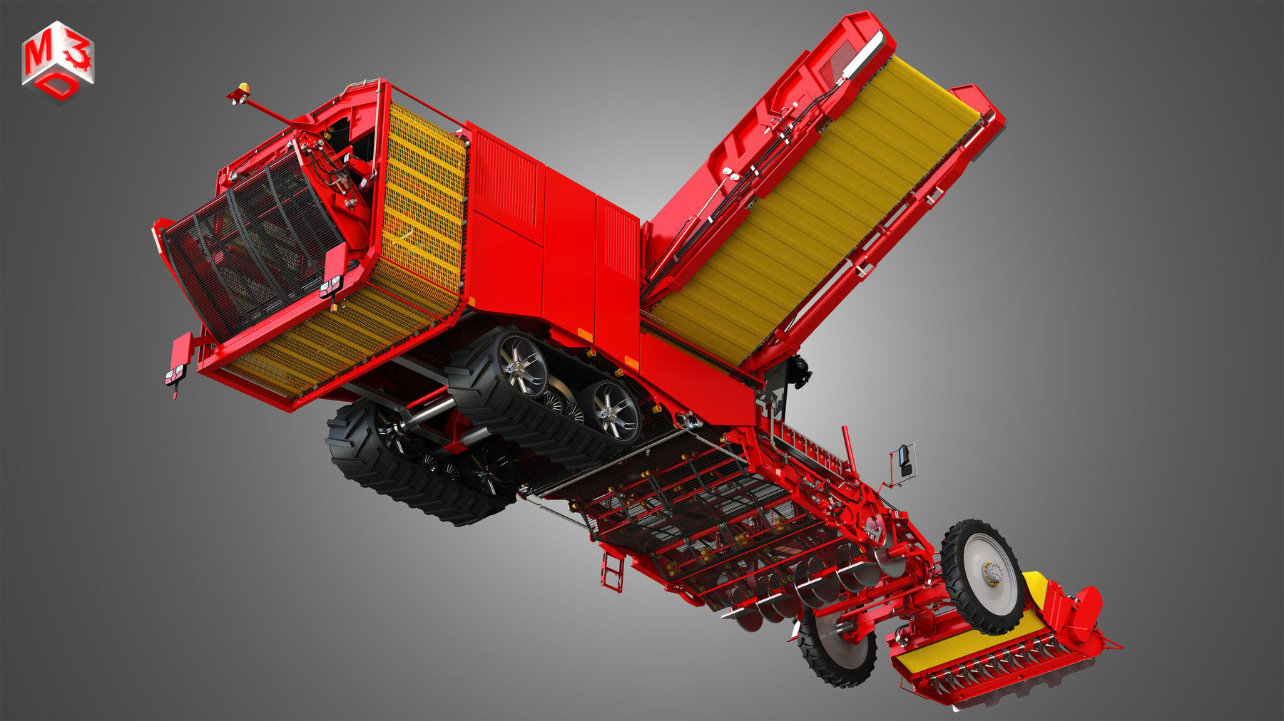 ArtStation - Varitron Potato Harvester 3D Model | Resources