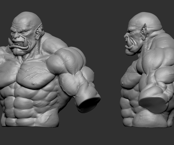 ArtStation - Male BaseMesh Highpoly SET(zbrush 2018) | Resources