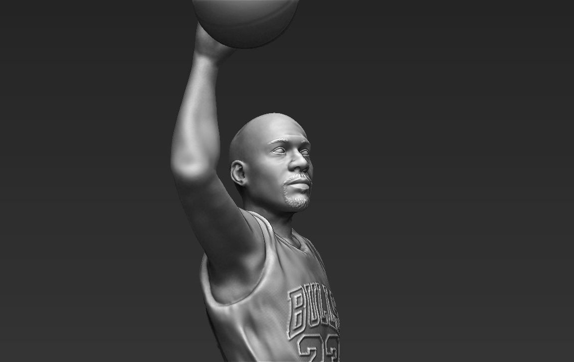 STL file JERSEY -- BULLS -- MICHAEL JORDAN・3D printer design to  download・Cults