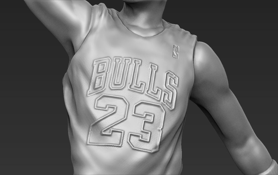 STL file JERSEY -- BULLS -- MICHAEL JORDAN・3D printer design to  download・Cults