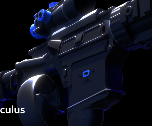 ArtStation mVRa1 Gun Stock Mo.2 for oculus rift 3D Print Data Resources