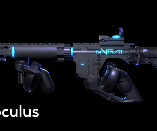 ArtStation mVRa1 Gun Stock Mo.1 for oculus rift 3D Print Data Resources