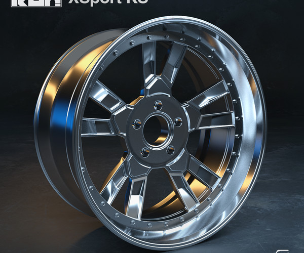 ArtStation - 10 Wheels / Rims Models - Tuner 3 Piece Vol 01 | Resources