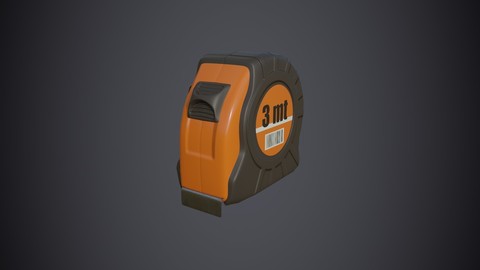 Tape measure low poly