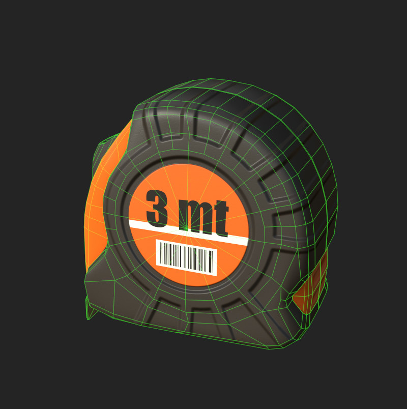 ArtStation Tape measure low poly Game Assets
