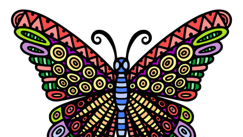 Butterfly pattern decoration design