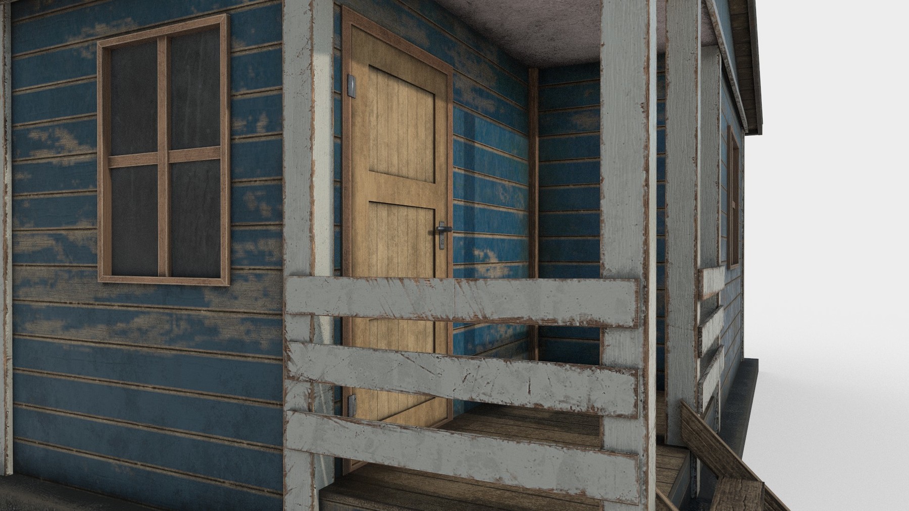 artstation - worn shed game assets