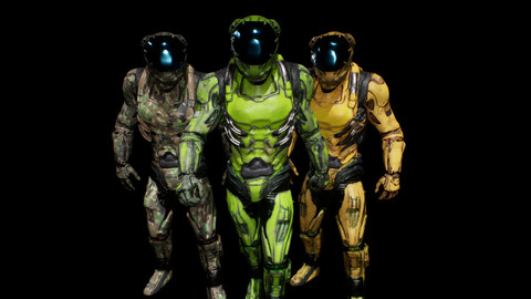 cyborg soldier v3 (unreal engine 4.22-4.25)