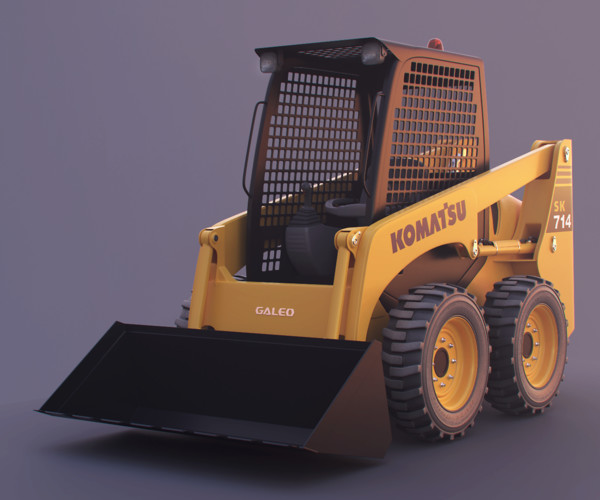 ArtStation - Komatsu Skid Steer Loader | Game Assets