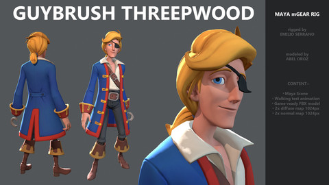 Guybrush Threepwood - mGear Maya Rig