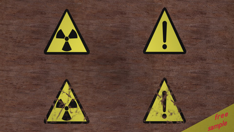 Free Hazard Signs Sample