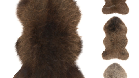 Pelt Rug Brown 4