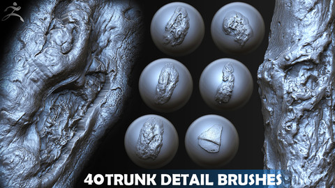Zbrush - Trunk Detail Brushes vol. 4