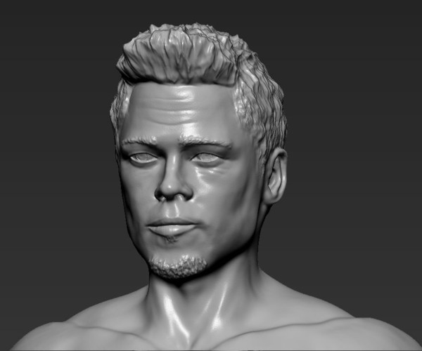 ArtStation - Tyler Durden Brad Pitt Fight Club for full color 3D printing |  Resources