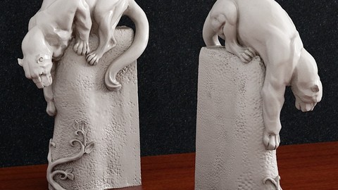 Snow Leopard 3d print cnc