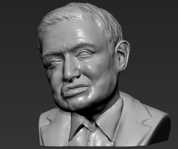 ArtStation - Stephen Hawking bust ready for full color 3D printing ...