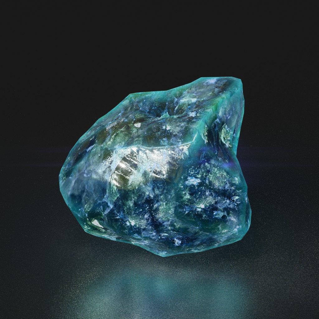 ArtStation - Low poly Blue Gemstone Pack 200115 | Game Assets