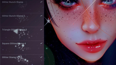 Glitter brush for procreate