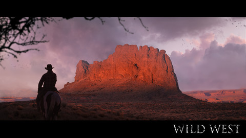 WILD WESWT-Matte painting process