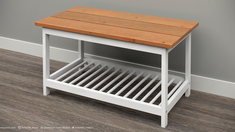 Shoe Rack  | 3D model | 4k Textures