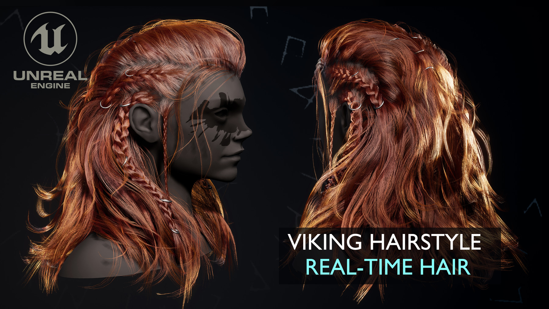 Artstation Viking Real Time Hairstyle Resources