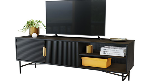 Mueble de TV Haines 3D model