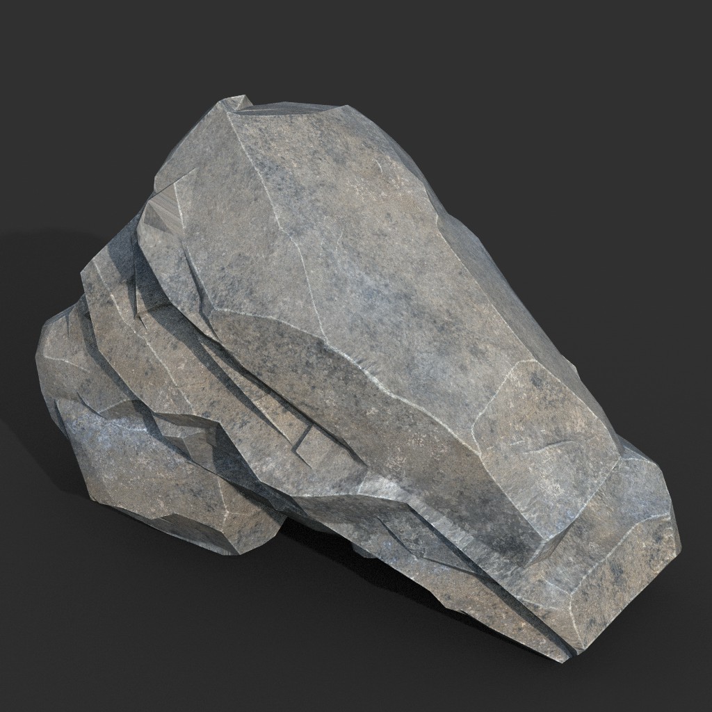 ArtStation - Low poly Gray Rock Formation Pack A 190421 | Game Assets