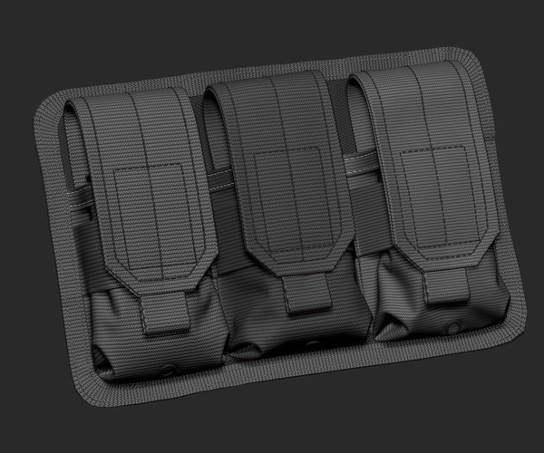ArtStation Tactical Pouches Game Assets