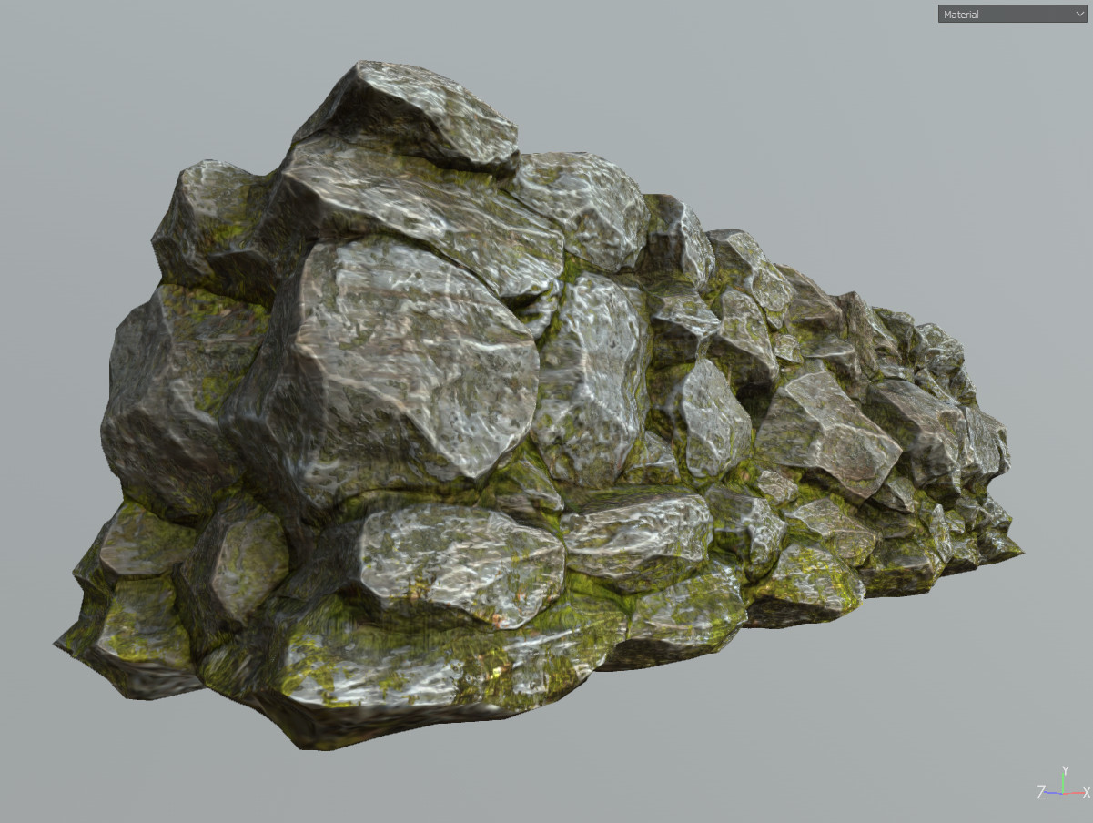 ArtStation - Free 3D Model Rock Walls Pack | Game Assets