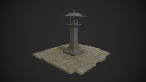 Japanese Stone Lantern 4