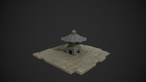 Japanese Stone Lantern 6