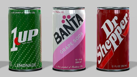 80's Soda Cans