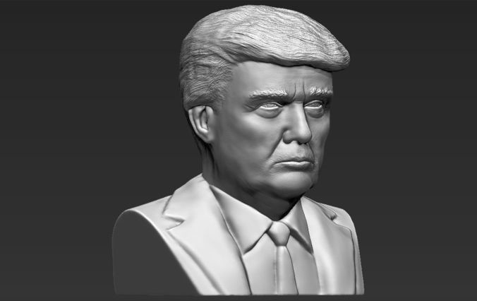 Artstation - President Donald Trump Bust 3d Printing Ready Stl Obj 