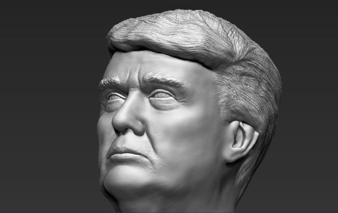 ArtStation - President Donald Trump bust 3D printing ready stl obj ...