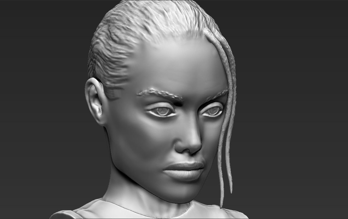 ArtStation - Lara Croft Angelina Jolie Bust Ready For Full Color 3D ...