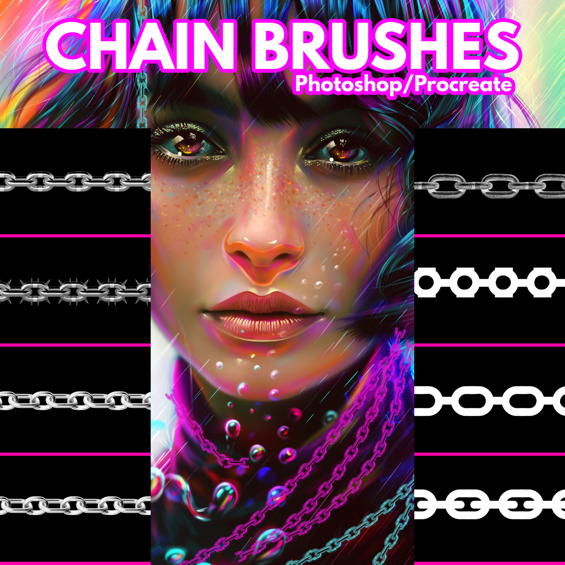 procreate chain brushes free
