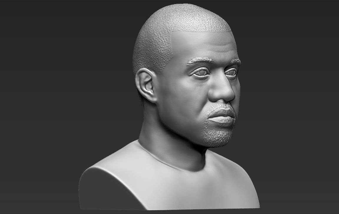 ArtStation - Kanye West bust 3D printing ready stl obj | Resources