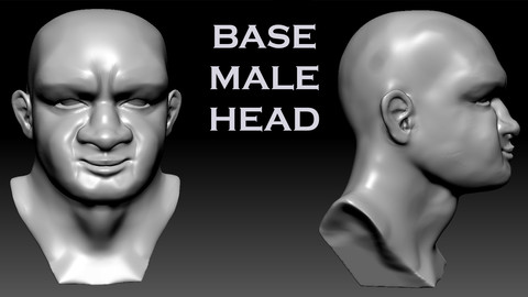 Base Male Head (ZTL, OBJ)