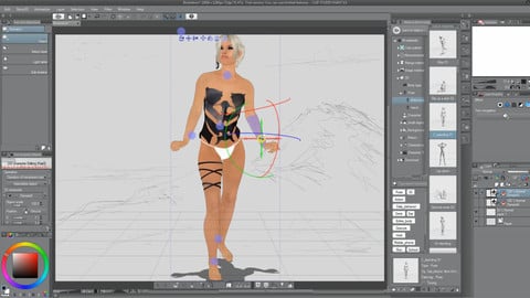 Clip Studio Paint: 3D Custom Character Import Using Free Tools