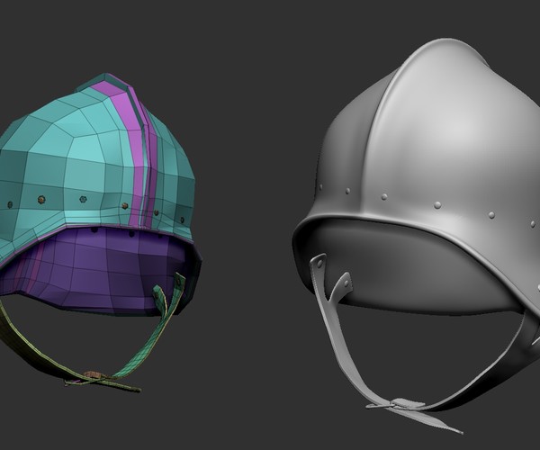 ArtStation IMM zbrush medieval helmets Brushes