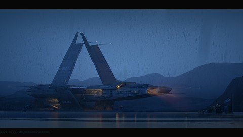 Spaceship | Octane Render scene