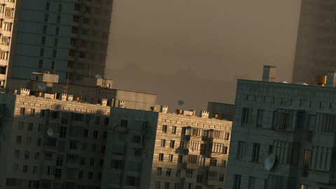 Free Panel buildings | C4D | Octane | Render-ready