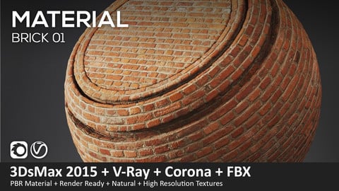 Brick 01 – Material (Vray + Corona)