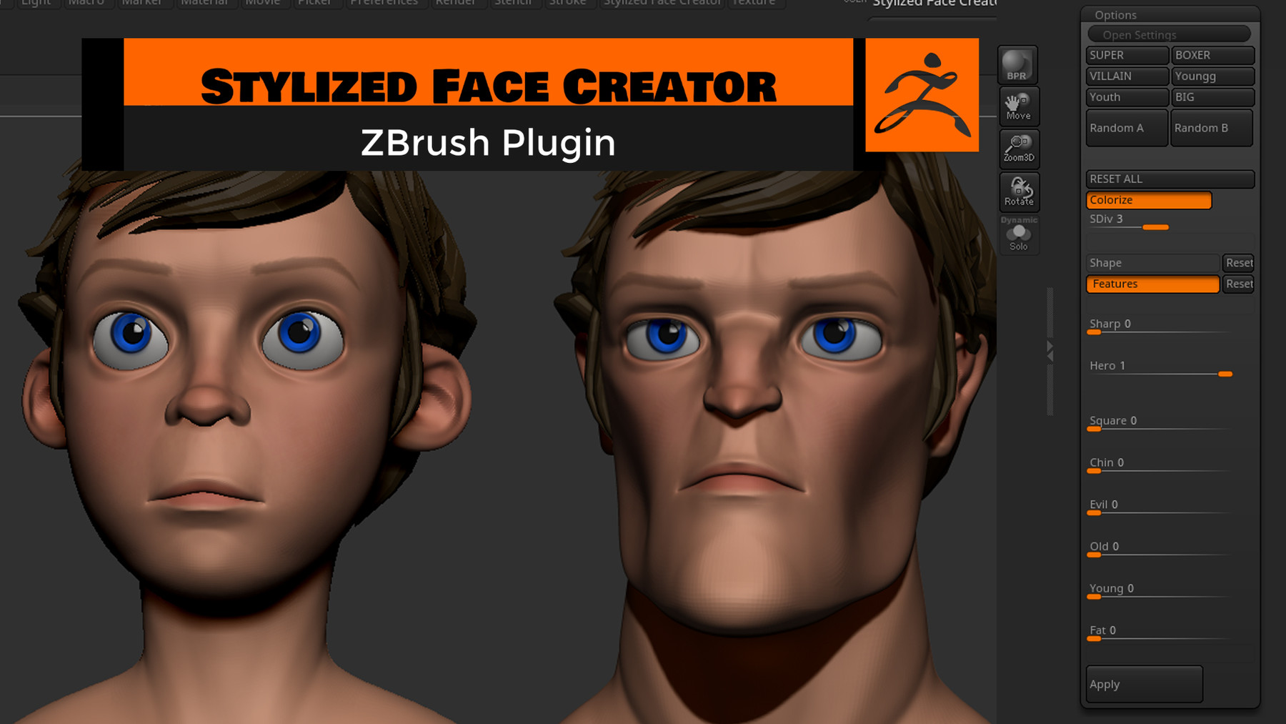 ArtStation - Stylized Face Sculpt tutorial