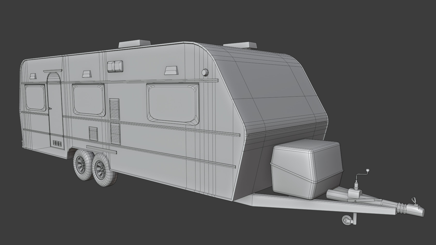 Trailer model. 3d модель прицепа. Макет каравана. 3d model Trailer. Трейлер Челленджер 560.